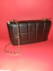 Black padded handbag