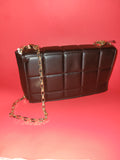 Black padded handbag