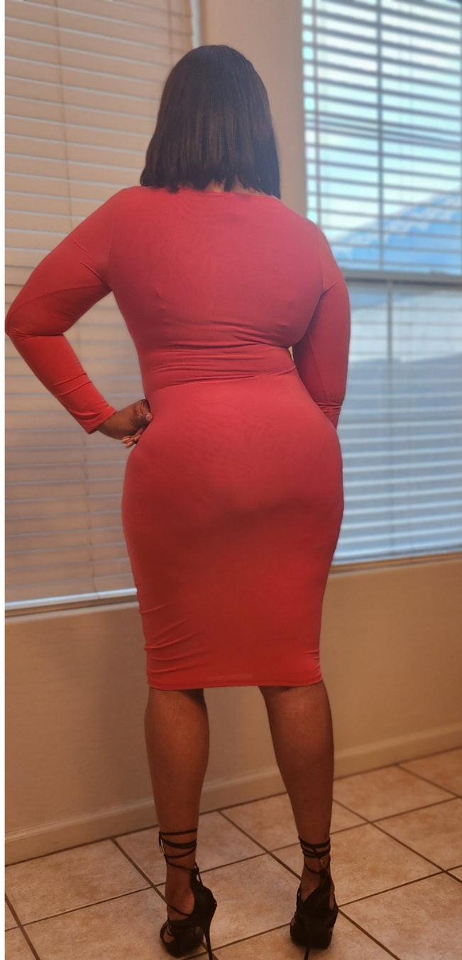 Fire Bodycon Dress