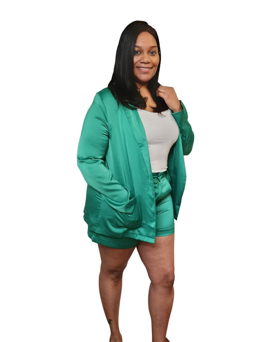 Hustler Green Blazer