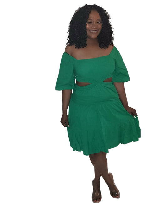 Life of the party green dress